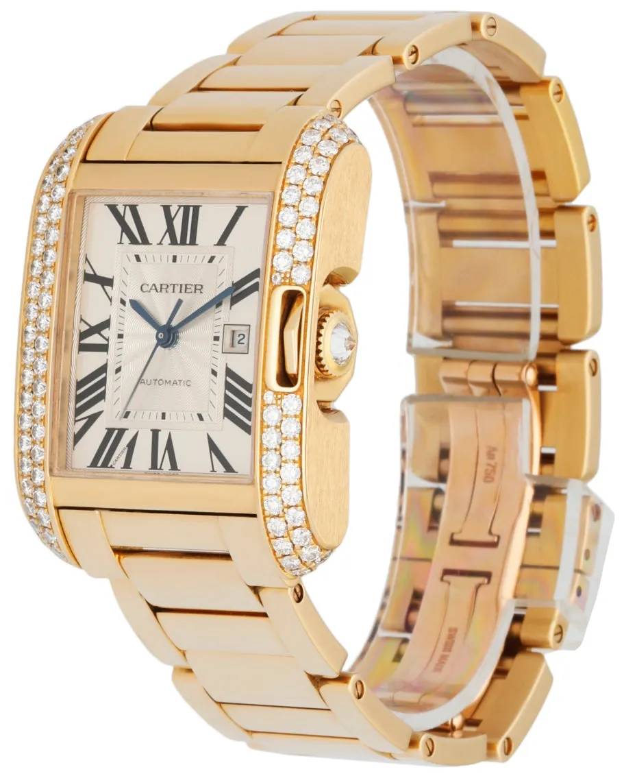 Cartier Tank Anglaise  WT100006 18K Yellow Gold Diamond Box/Papers