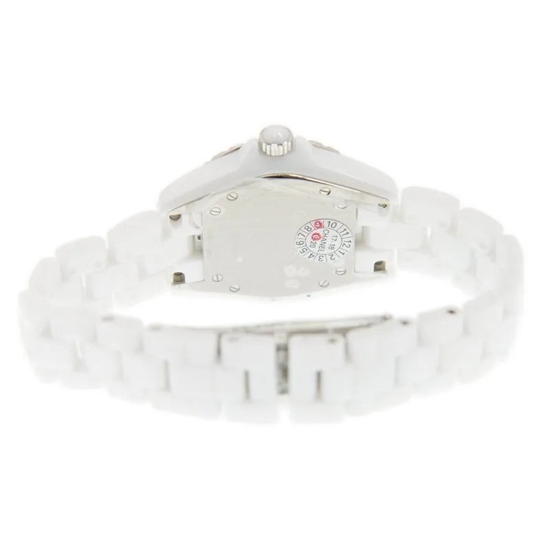 Chanel J12 White Dial White Ceramic Ladies Watch H3110