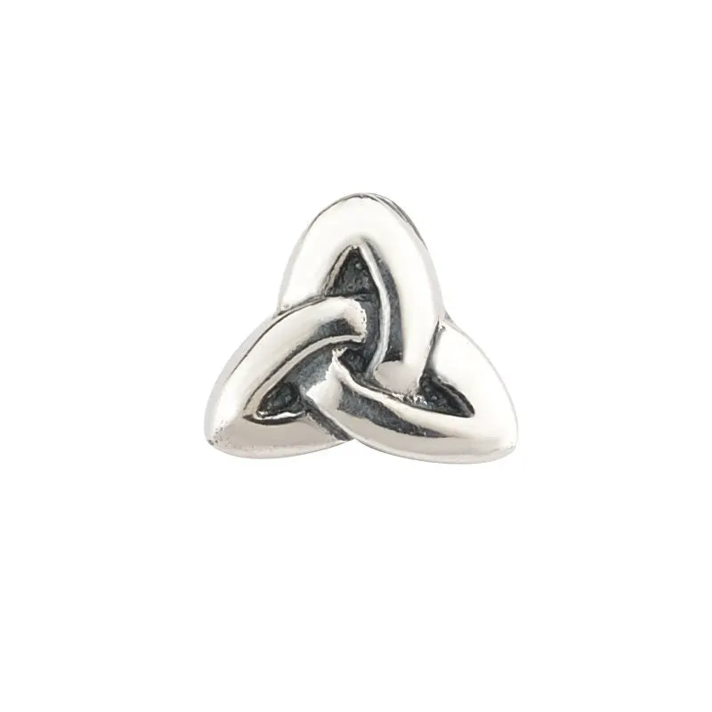 Charm Bead Silver Trinity Knot.