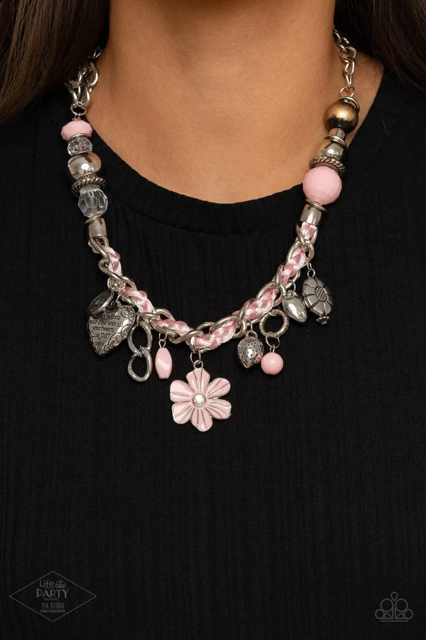 Charmed, I am Sure Pink Paparazzi Necklace