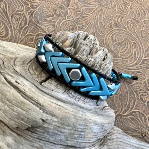 Chevron beaded bracelet