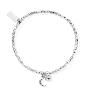 ChloBo Mini Cube Dainty Moon & Sun Bracelet