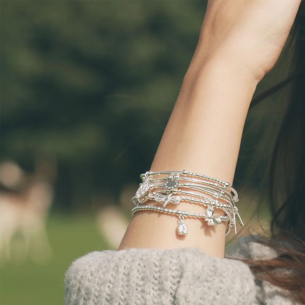 ChloBo Mini Cube Dainty Moon & Sun Bracelet