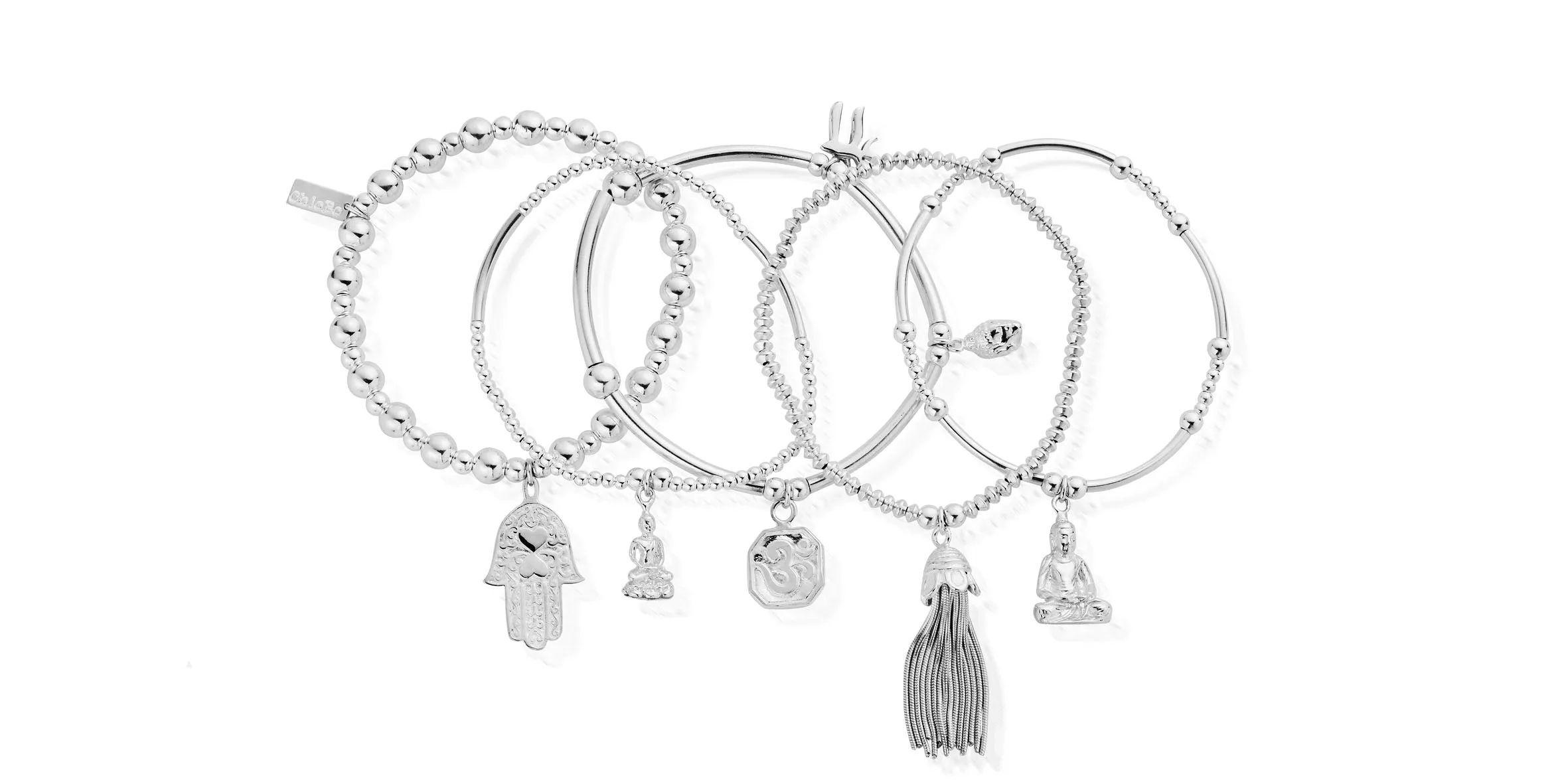 ChloBo Set of 5 Karma Bracelets SBSTA5K