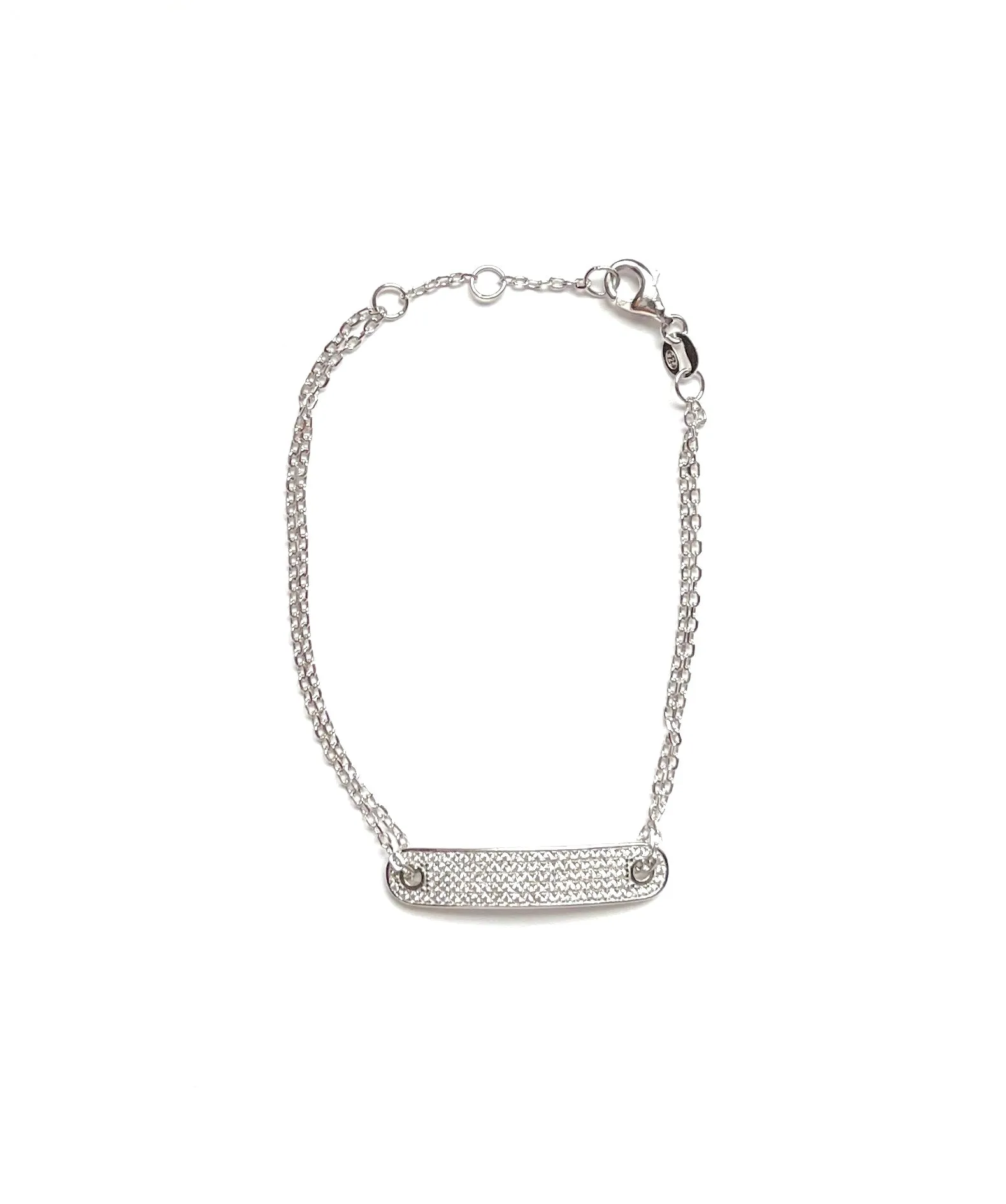Chloe I.D. Bar Double Chain Bracelet