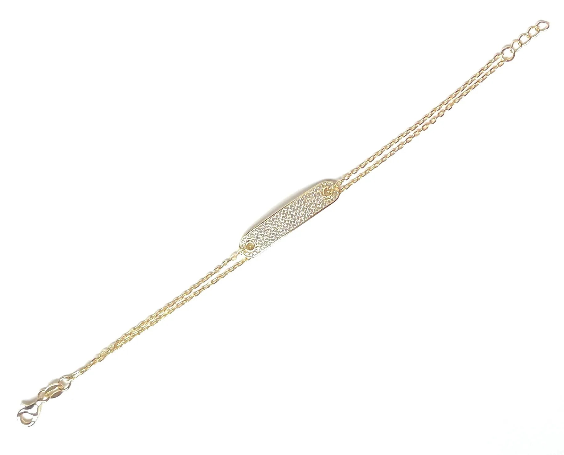 Chloe I.D. Bar Double Chain Bracelet