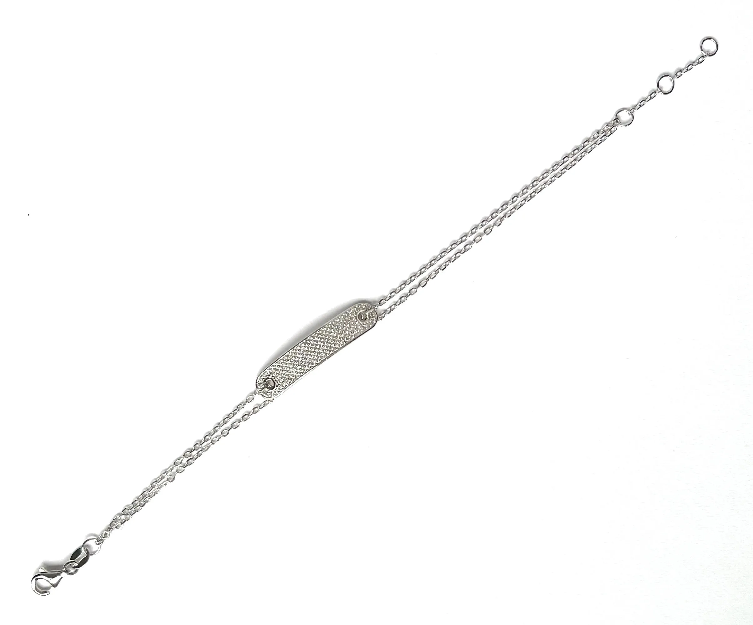 Chloe I.D. Bar Double Chain Bracelet