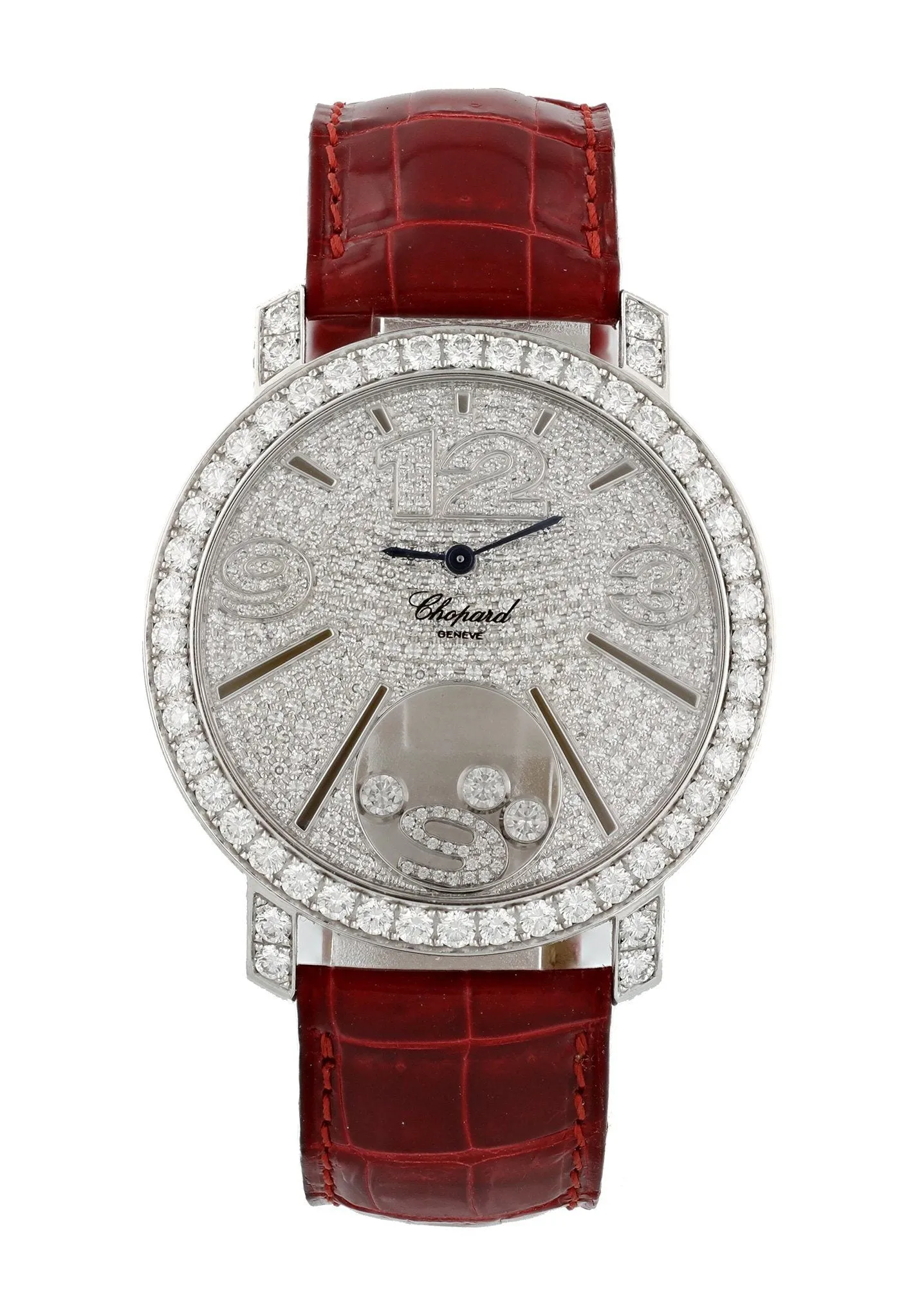 Chopard Happy Diamond 207450-20 Factory Pave Dial Original Box & Papers