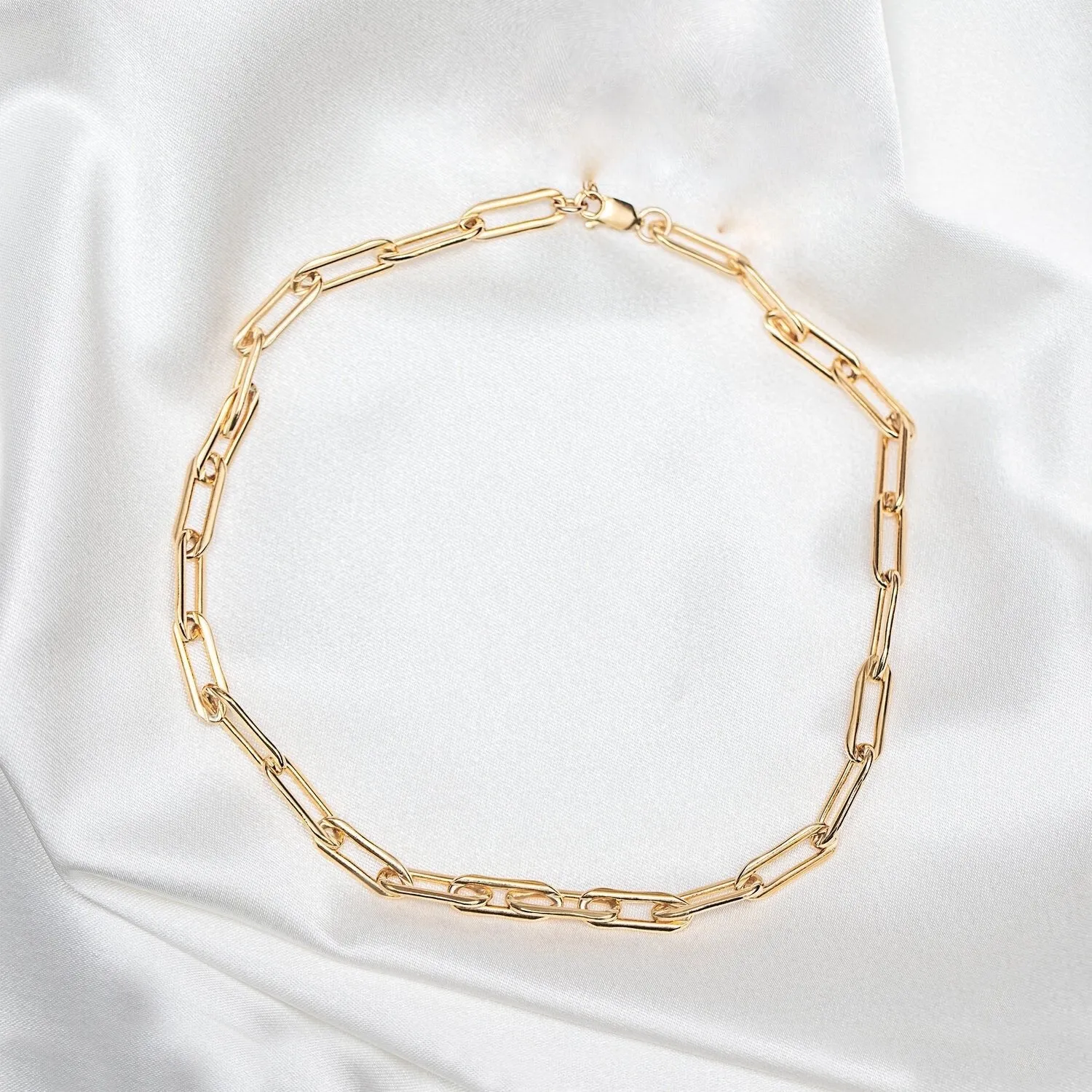 Chunky Piper Paper Link Necklace