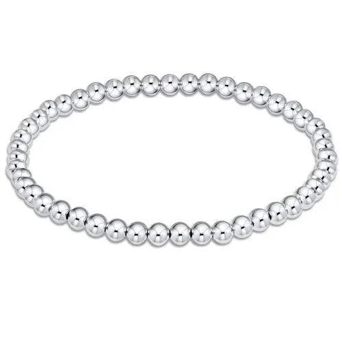 Classic 4mm bead Bracelet - Sterling