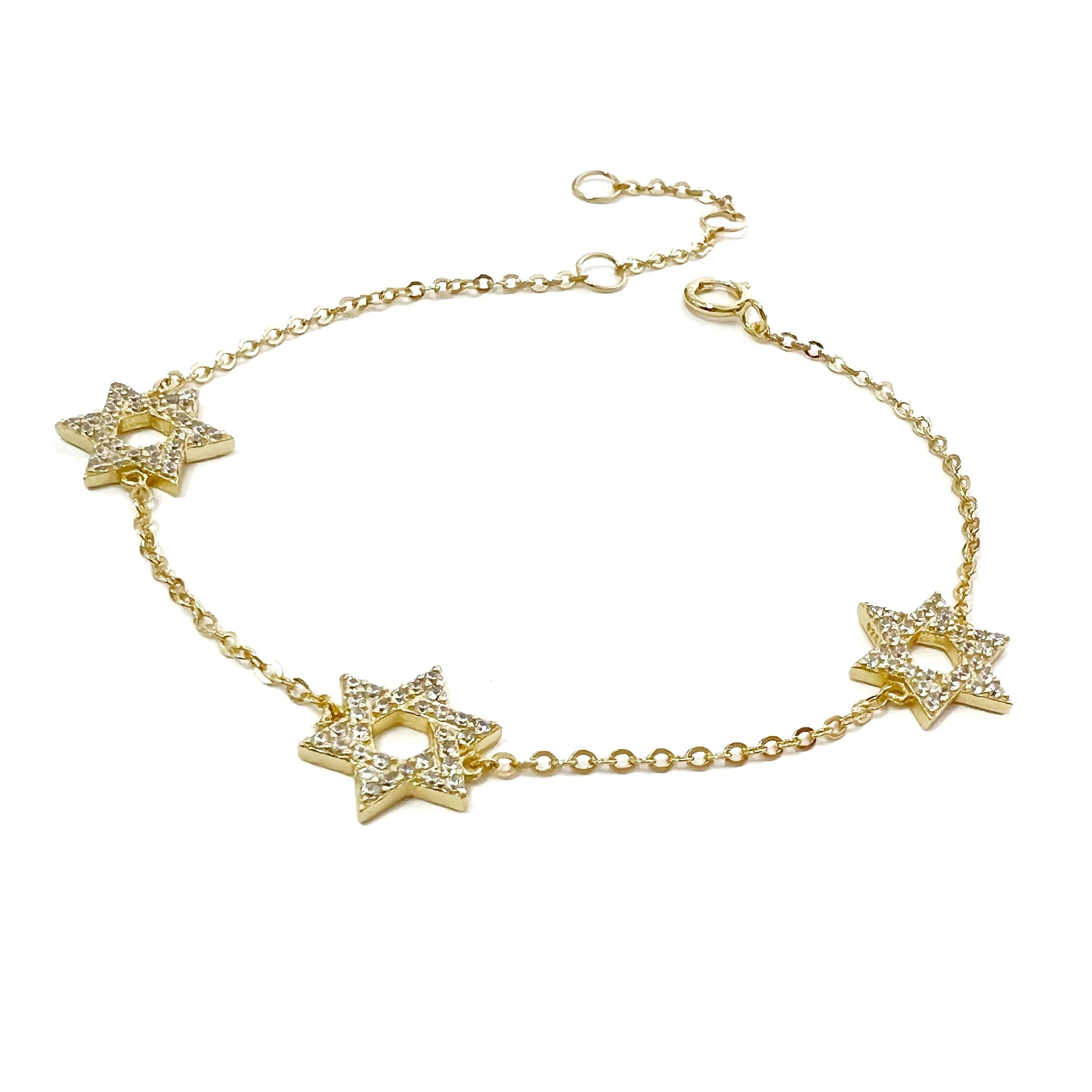 Classic Three David Star Bracelet
