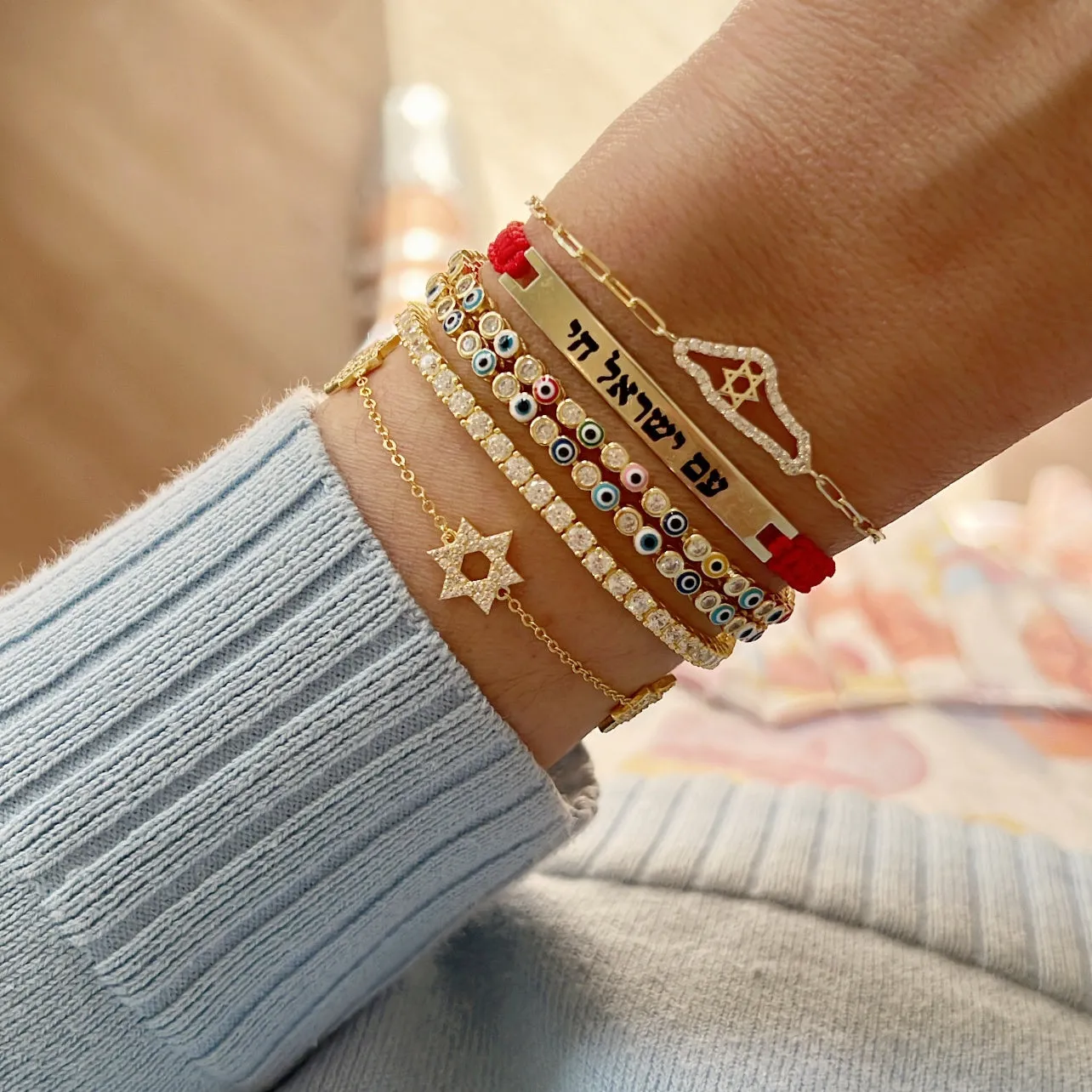 Classic Three David Star Bracelet