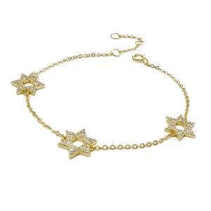 Classic Three David Star Bracelet