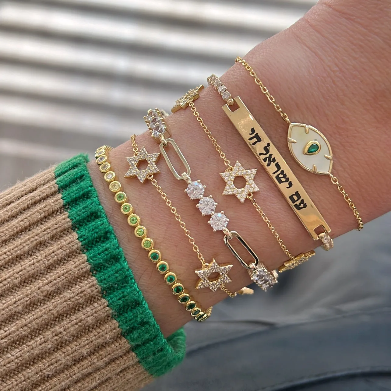 Classic Three David Star Bracelet