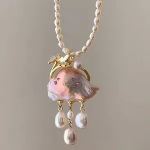 Cloud-Inspired Baroque Pearl Necklace