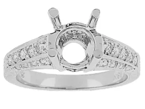 COAST 18K WHITE GOLD 0.40CT SI/G-H DIAMOND ENGAGEMENT RING MOUNTING