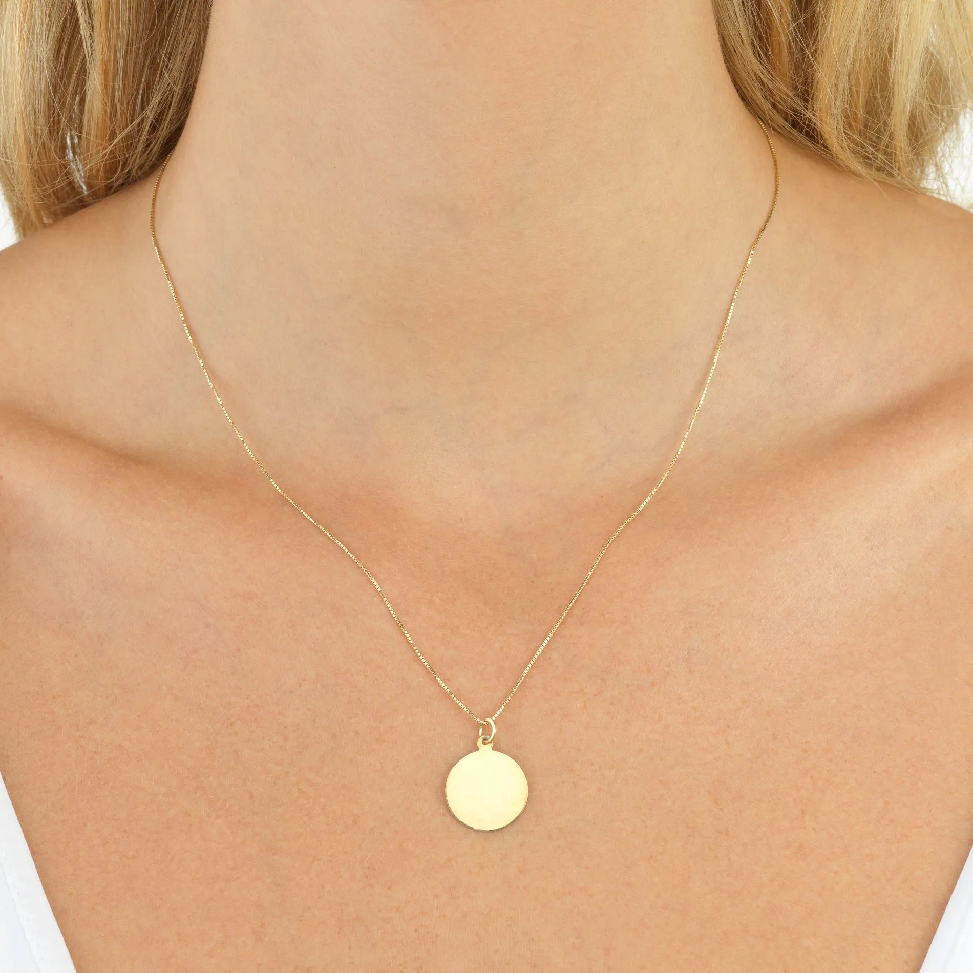 Coin Necklace 14K