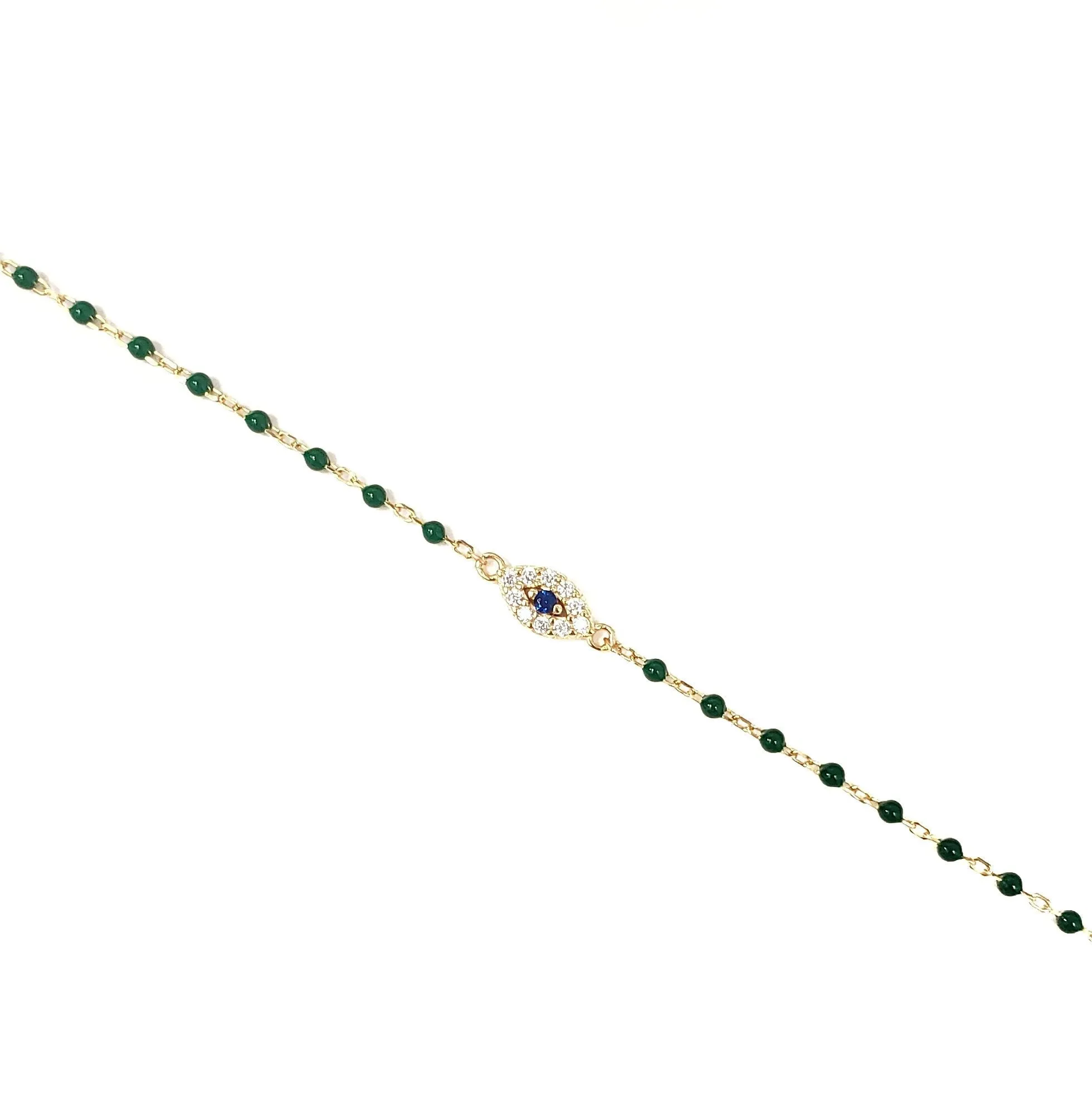Color Mini Beads Long Eye Bracelet