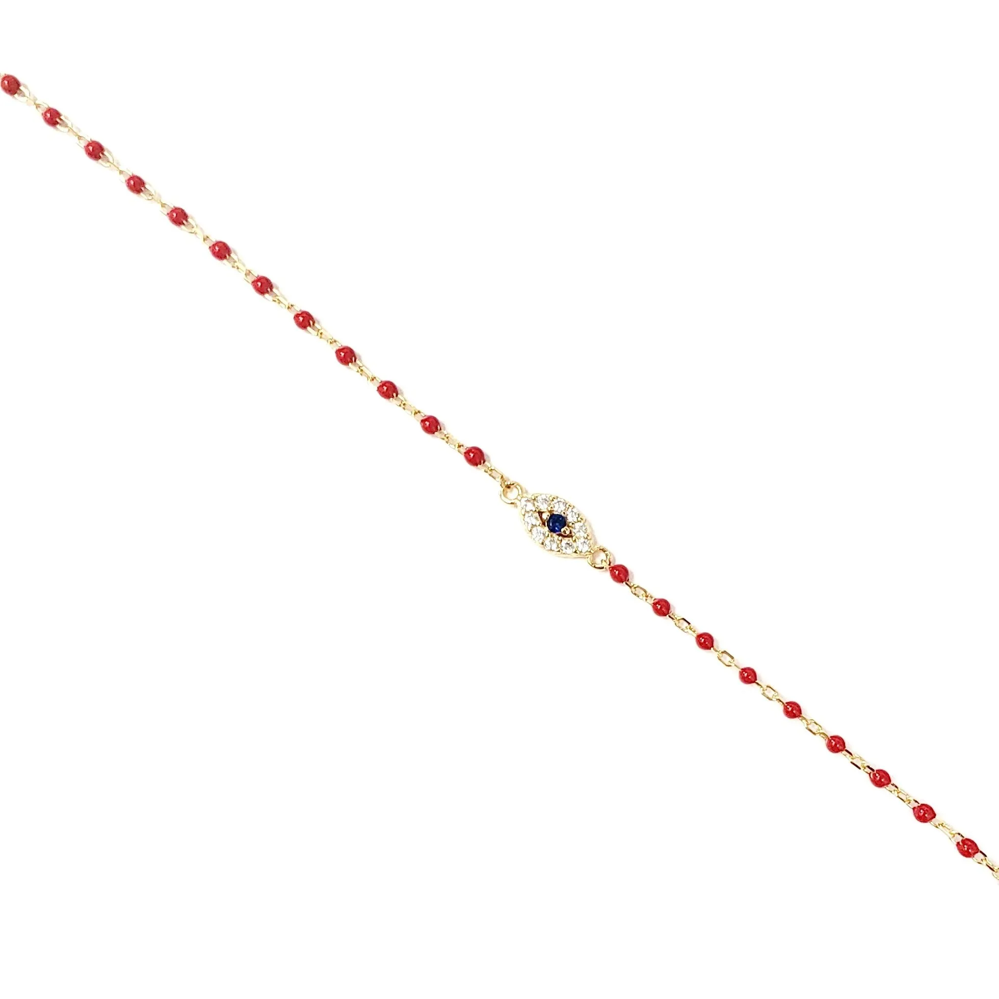 Color Mini Beads Long Eye Bracelet