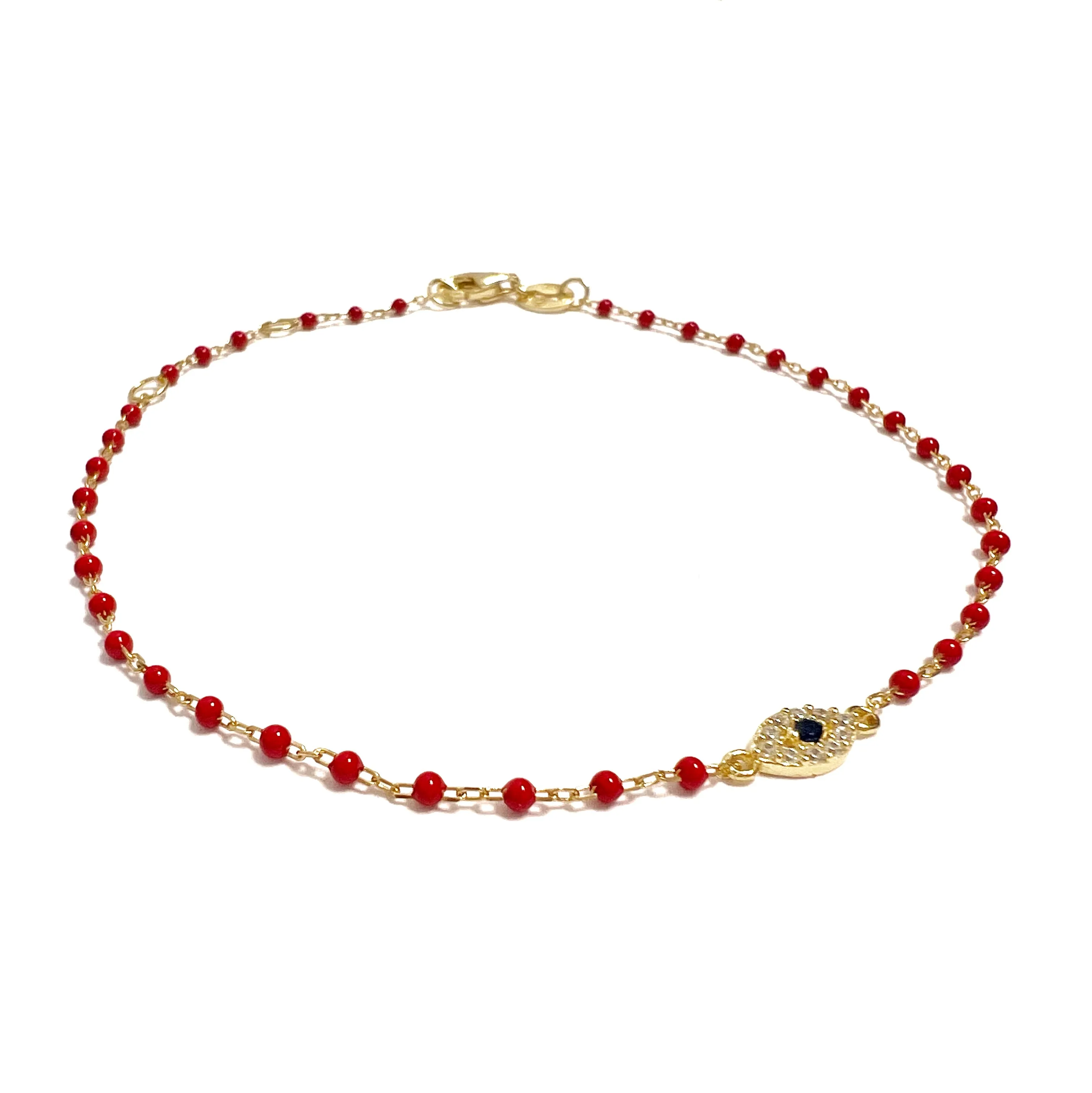 Color Mini Beads Long Eye Bracelet