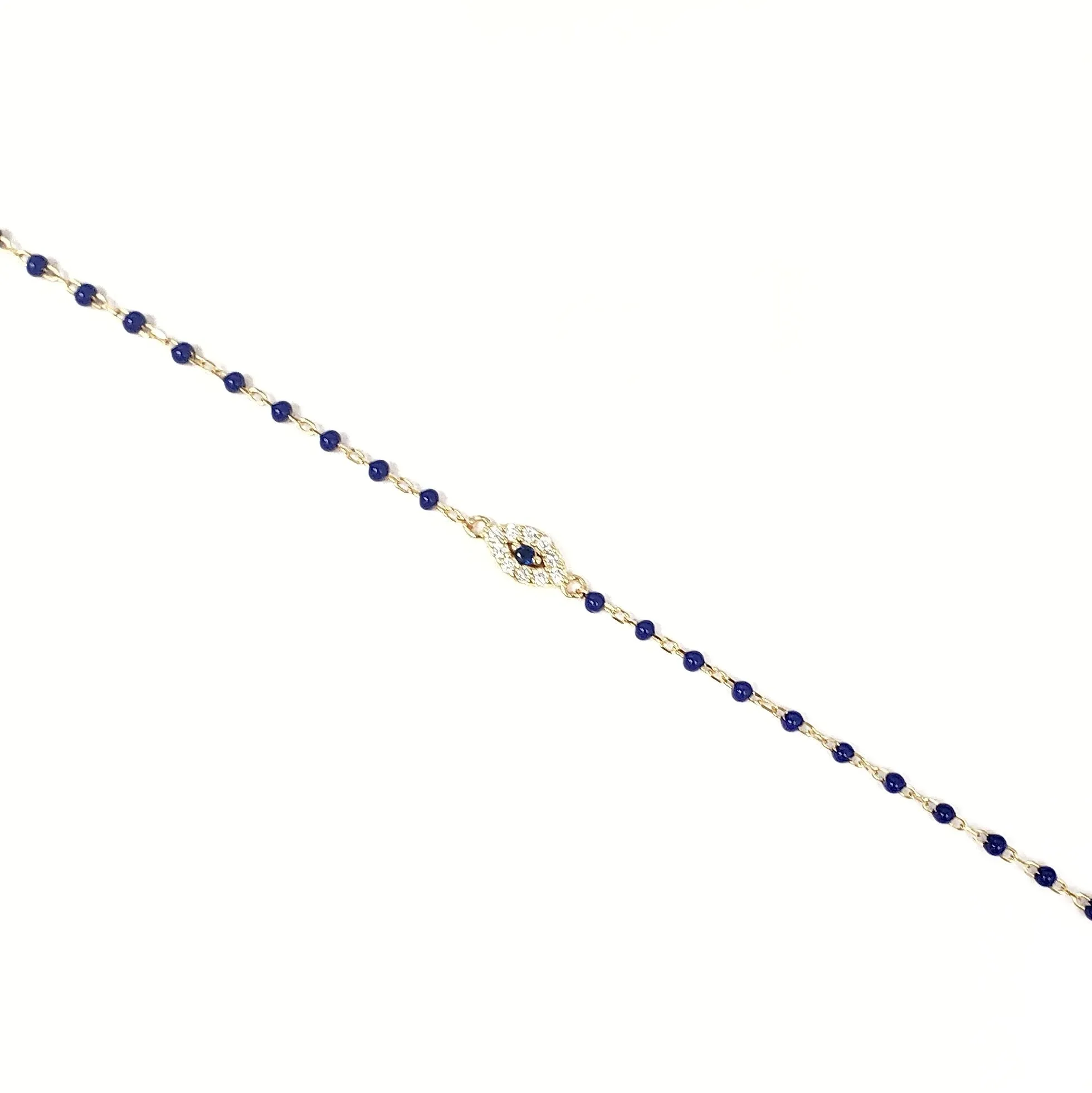 Color Mini Beads Long Eye Bracelet