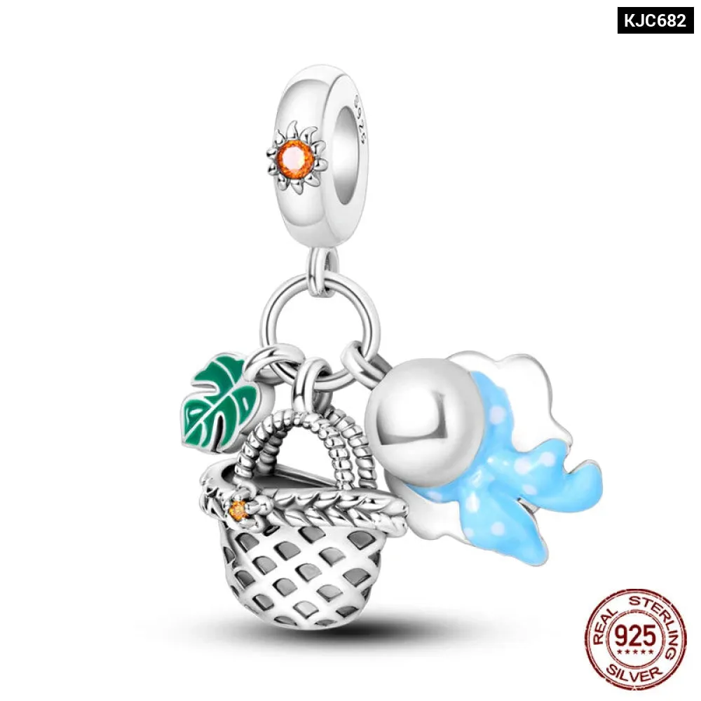 Colourful Sterling Silver Charms for Pandora Bracelets