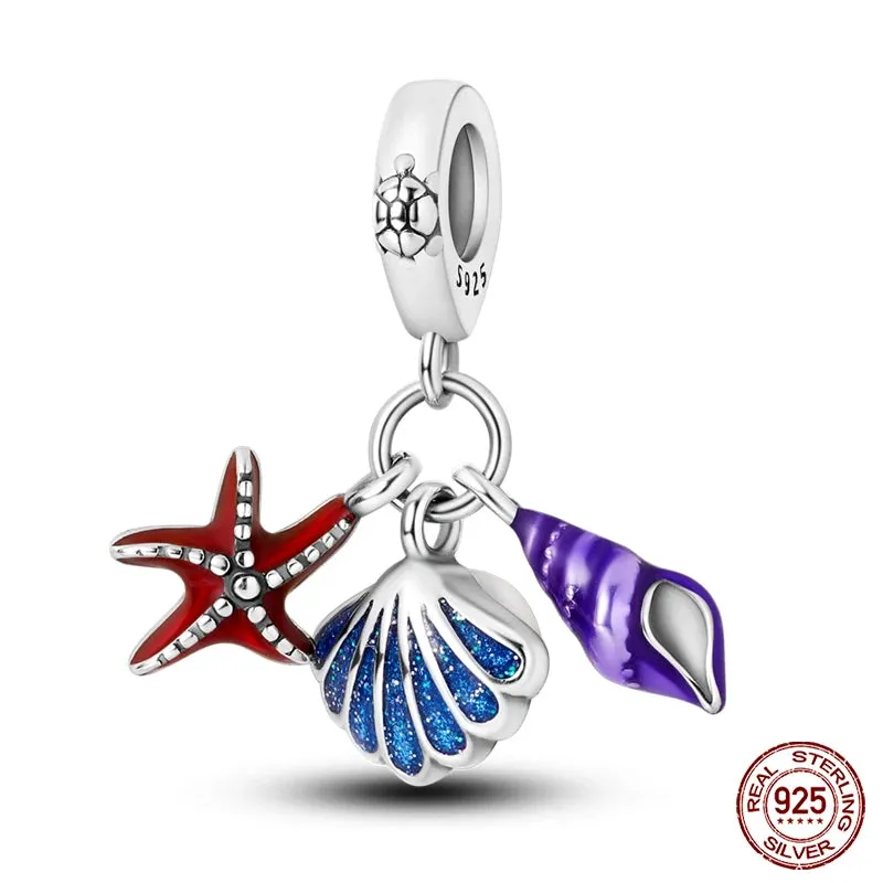 Colourful Sterling Silver Charms for Pandora Bracelets