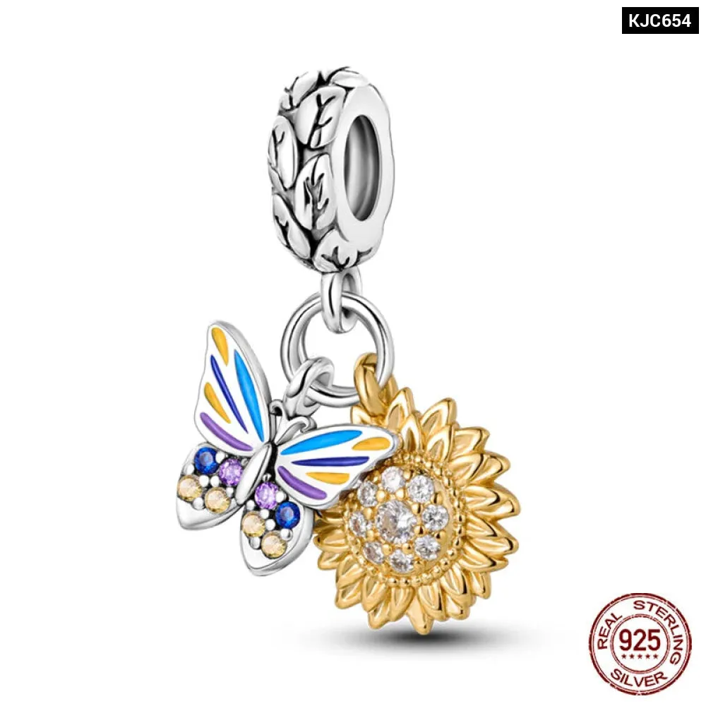 Colourful Sterling Silver Charms for Pandora Bracelets