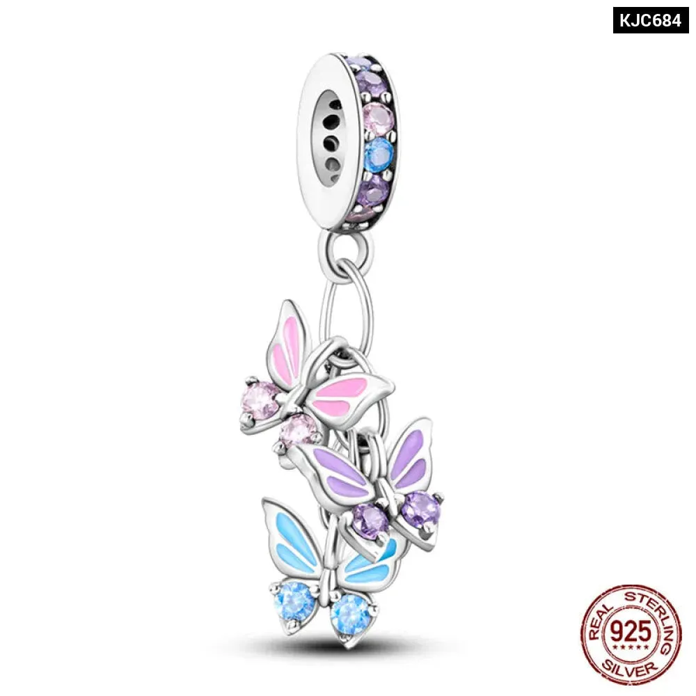 Colourful Sterling Silver Charms for Pandora Bracelets