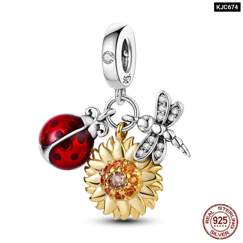 Colourful Sterling Silver Charms for Pandora Bracelets