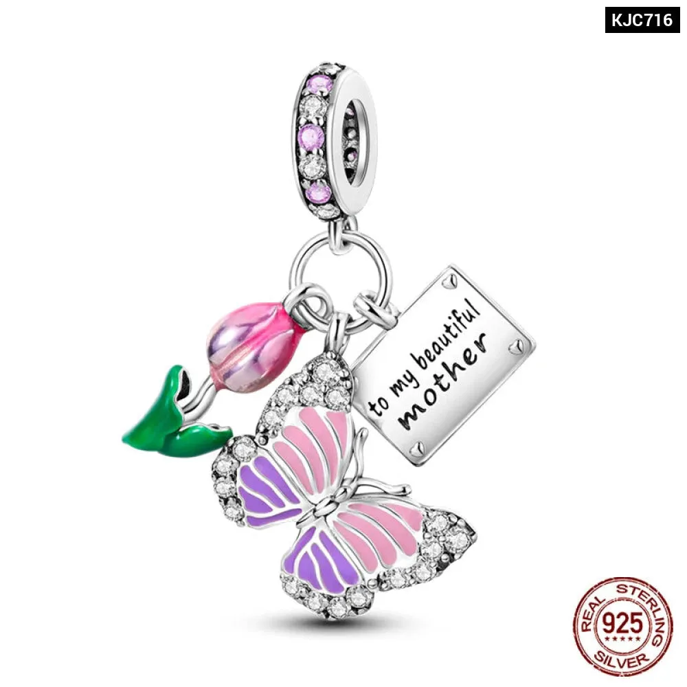 Colourful Sterling Silver Charms for Pandora Bracelets