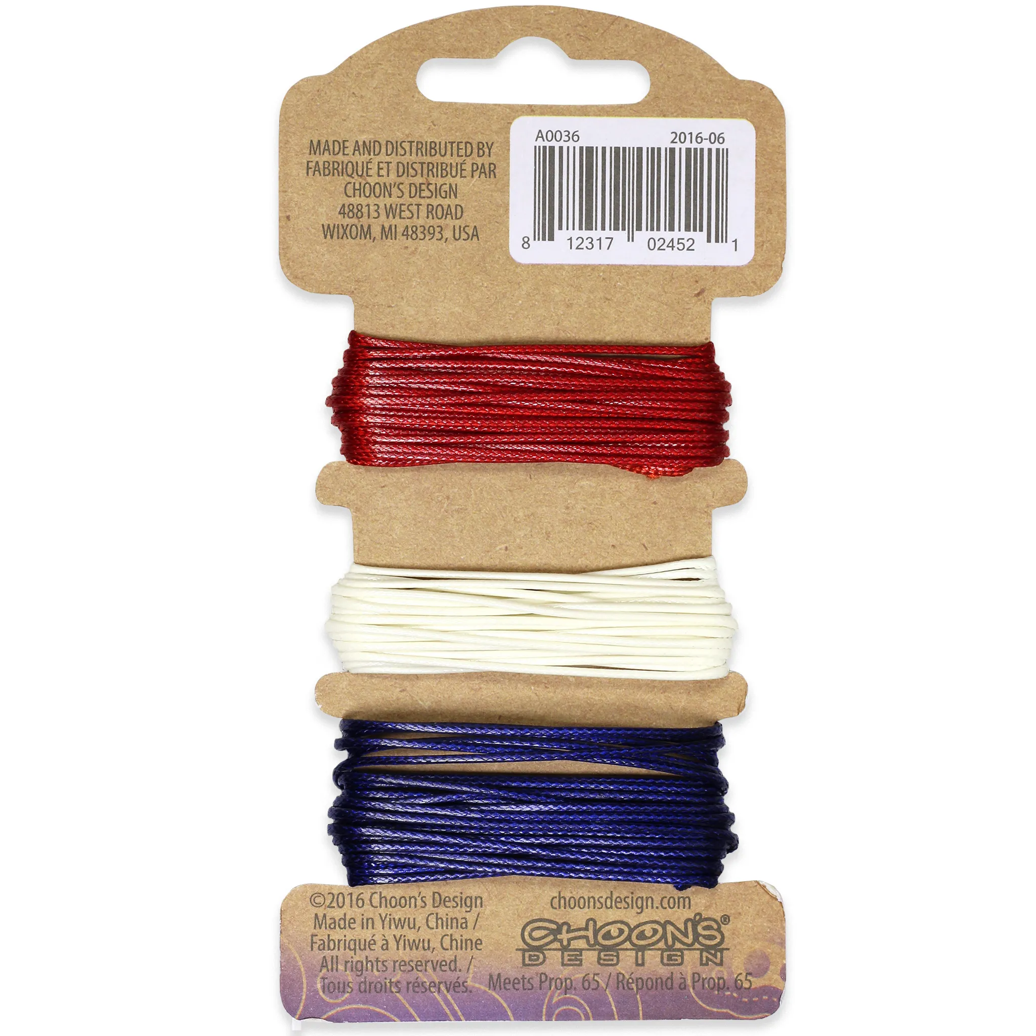 Cord Refill (#10 Red - #20 White - Blue) A0036
