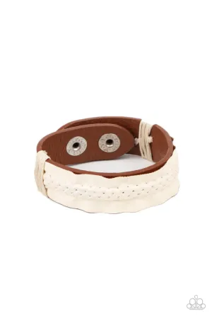 Country Craft Time Brown Paparazzi Bracelet