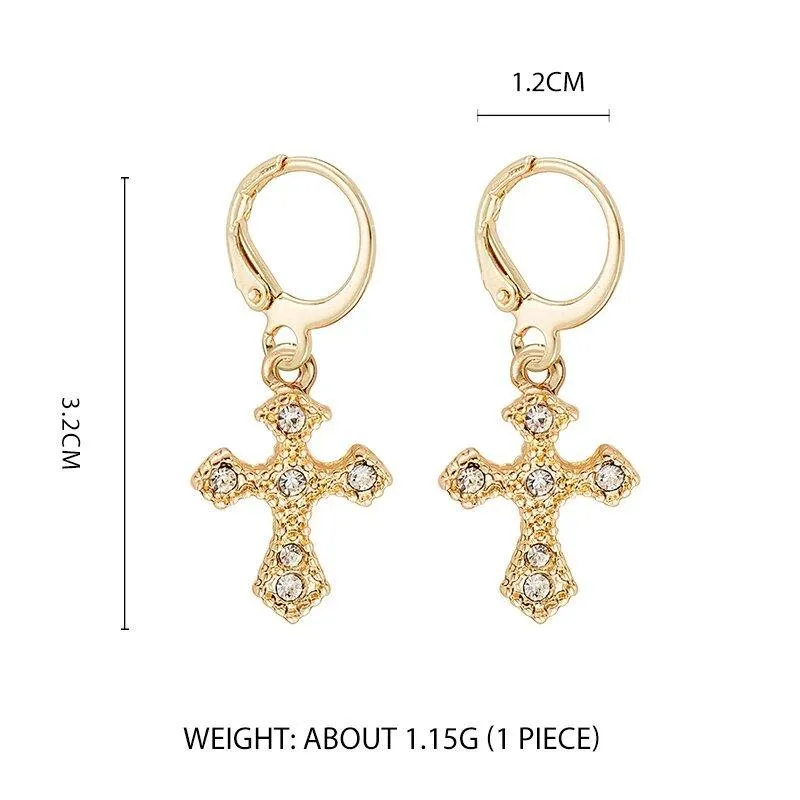 Cross Dangle Earrings