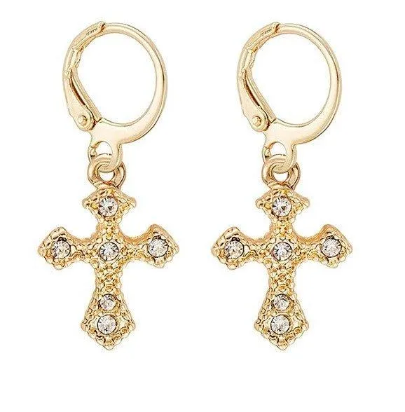 Cross Dangle Earrings