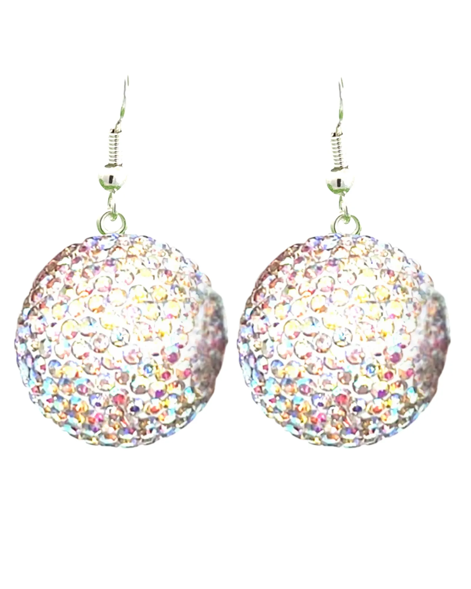 Crystal Sphere Statement Earrings