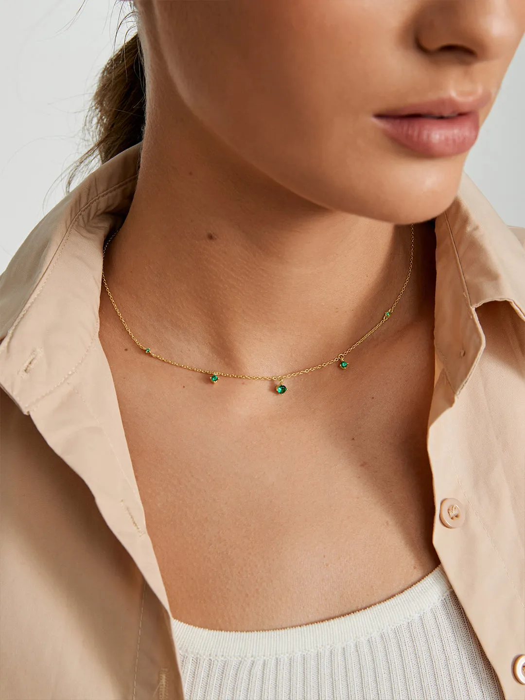 Crystal Strand Necklace