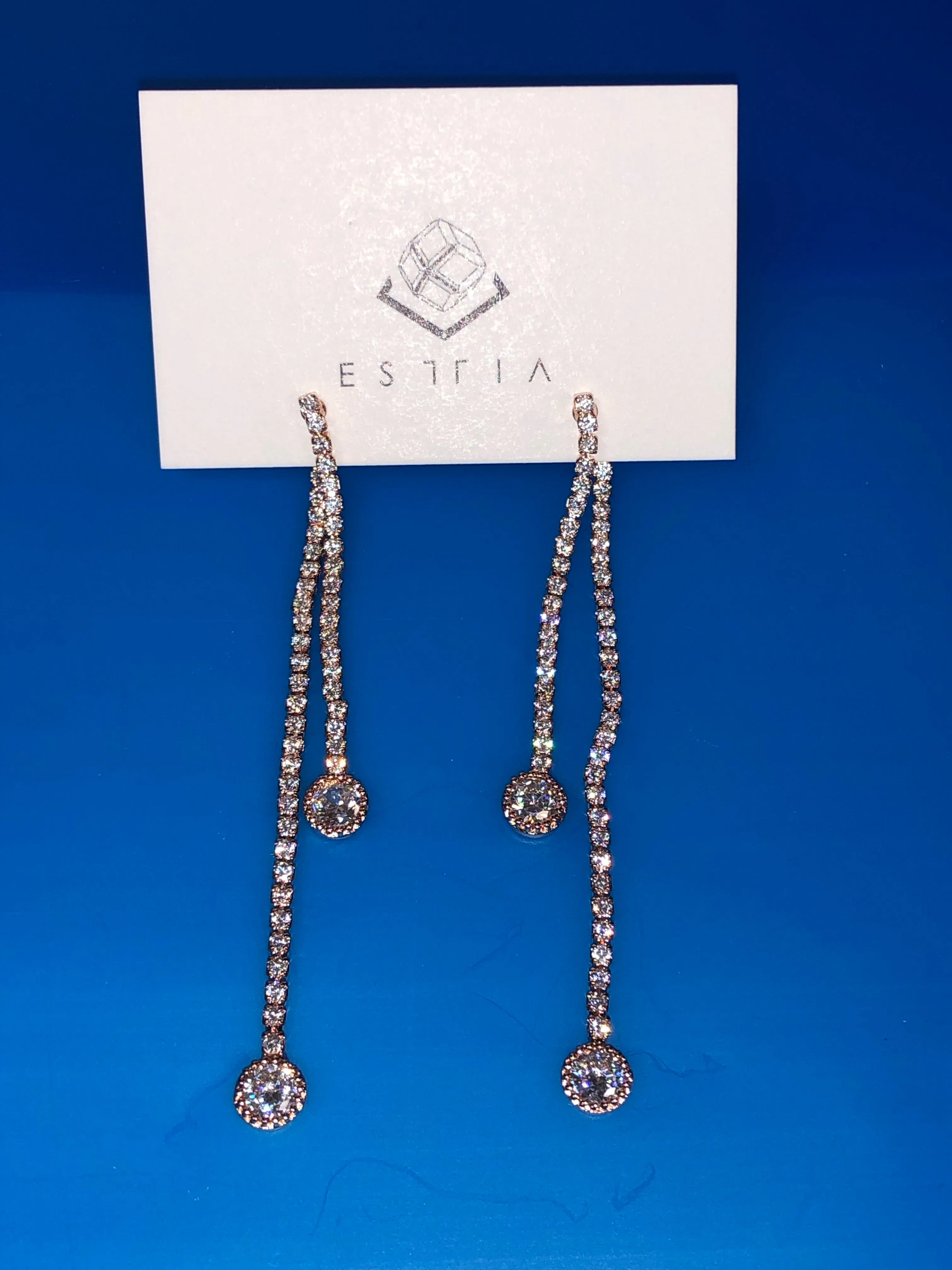 CUBIC DROP EARRING