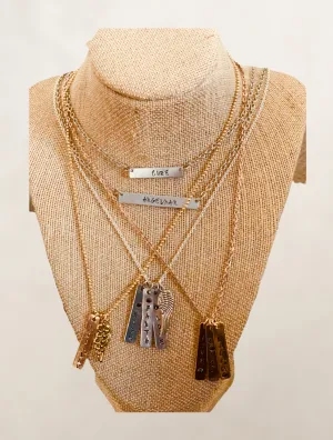 CUSTOM METAL STAMPED NECKLACES
