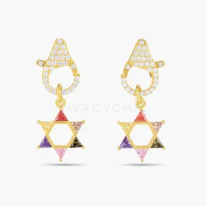 David Charm Pastel Clip Earrings