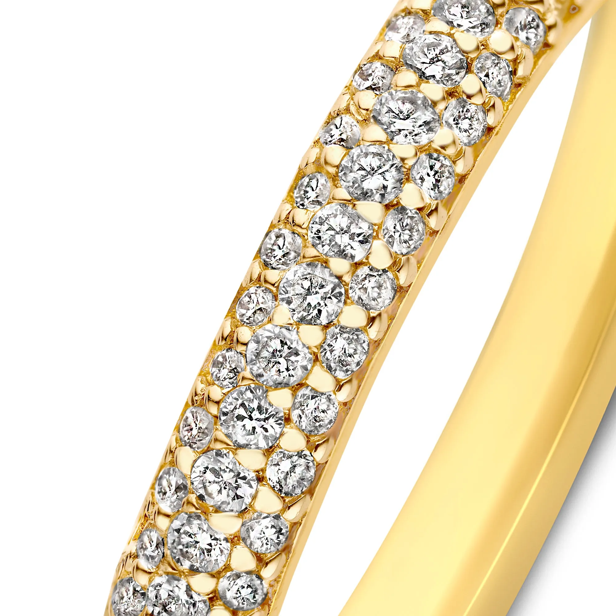 De la Paix Laure 14 Karat gold ring with diamond 0.22 carat