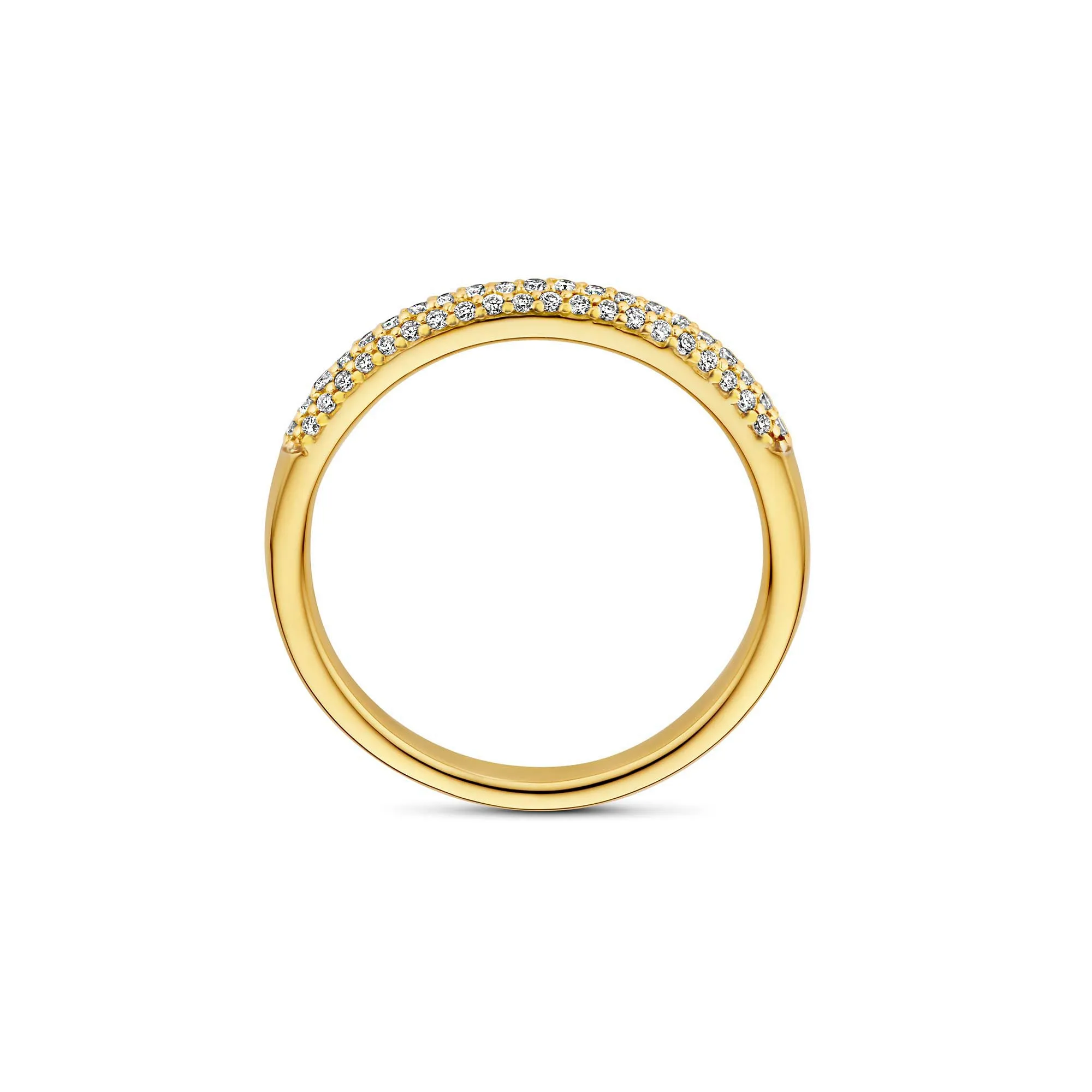 De la Paix Laure 14 Karat gold ring with diamond 0.22 carat