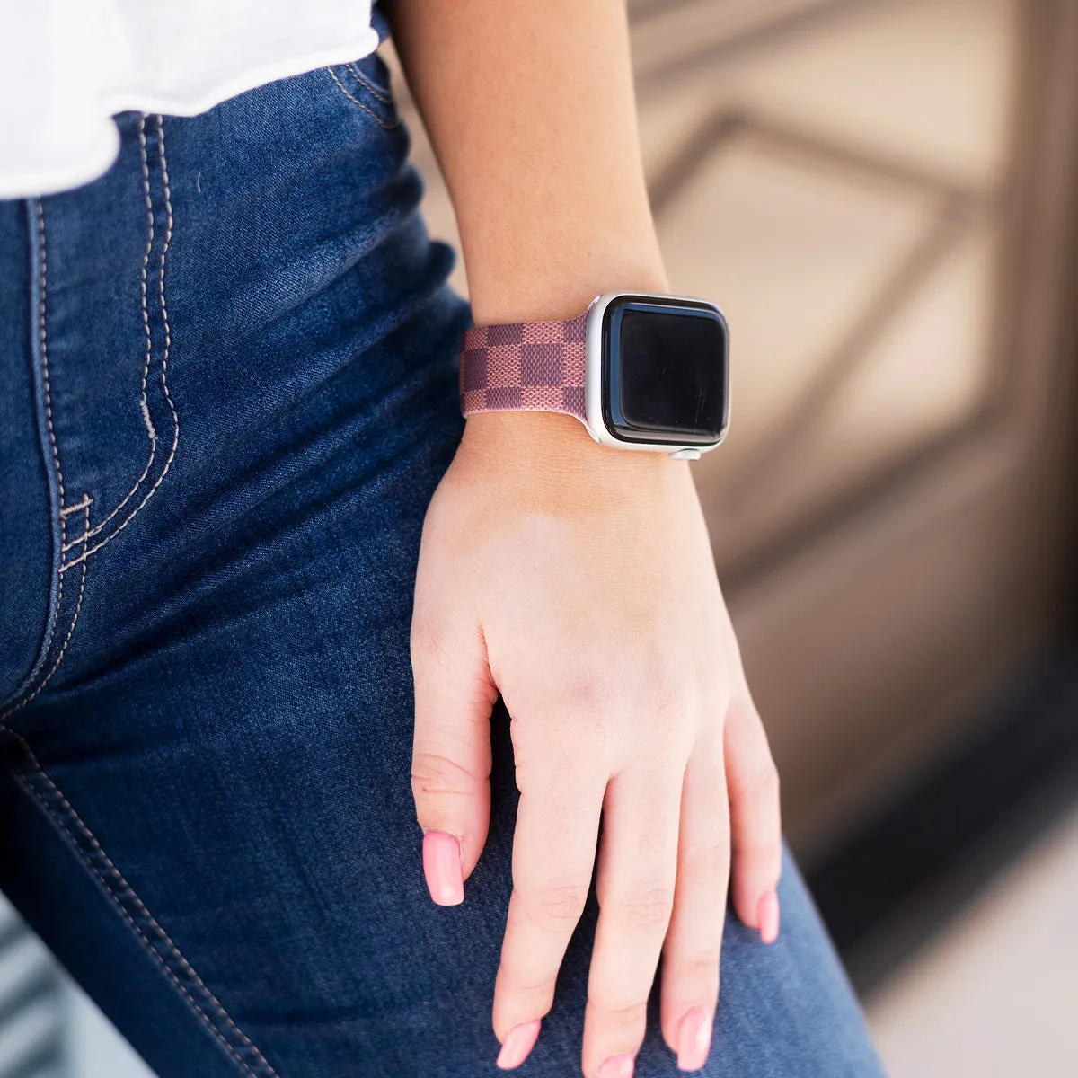 Designer Check Watch Bank