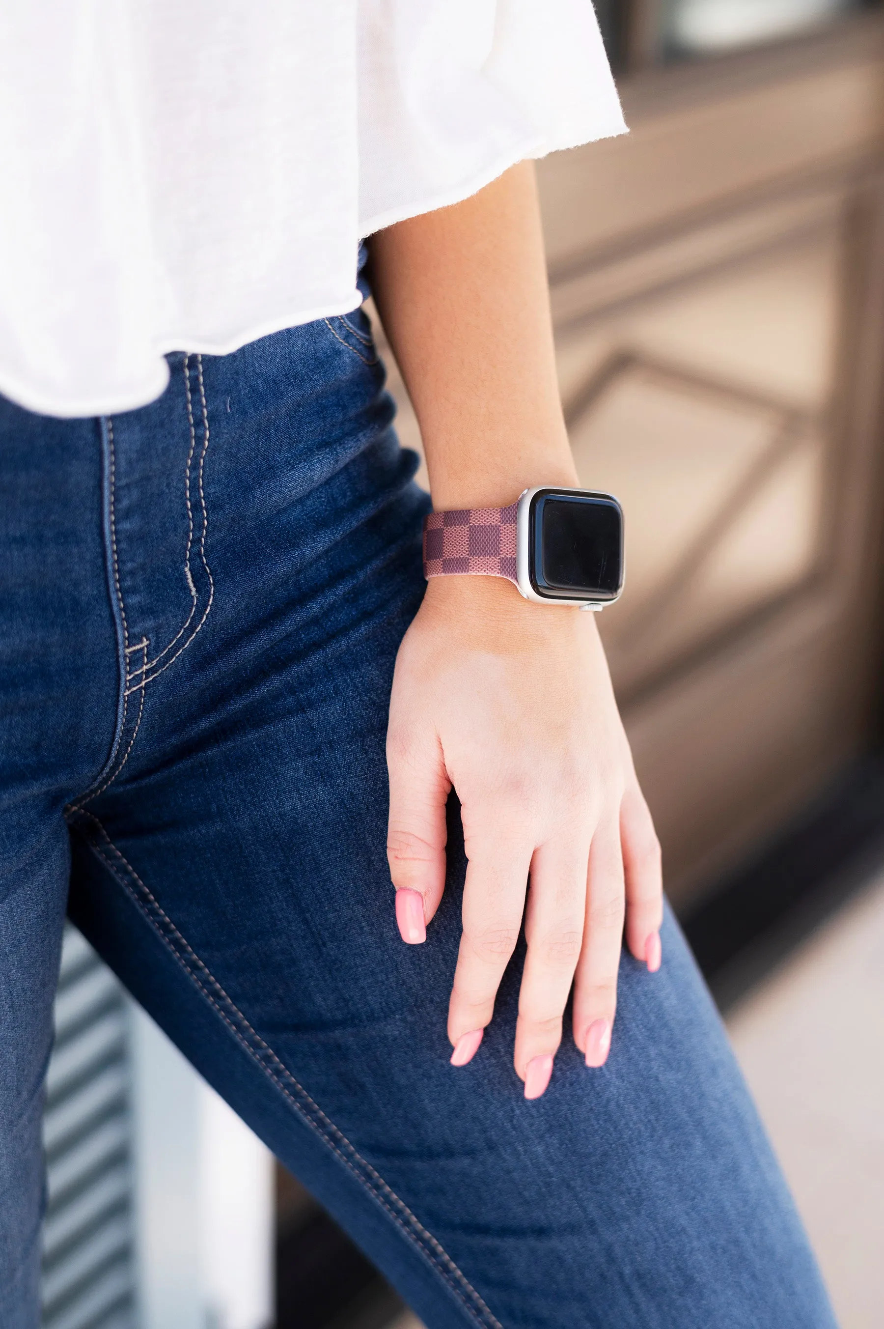 Designer Check Watch Bank