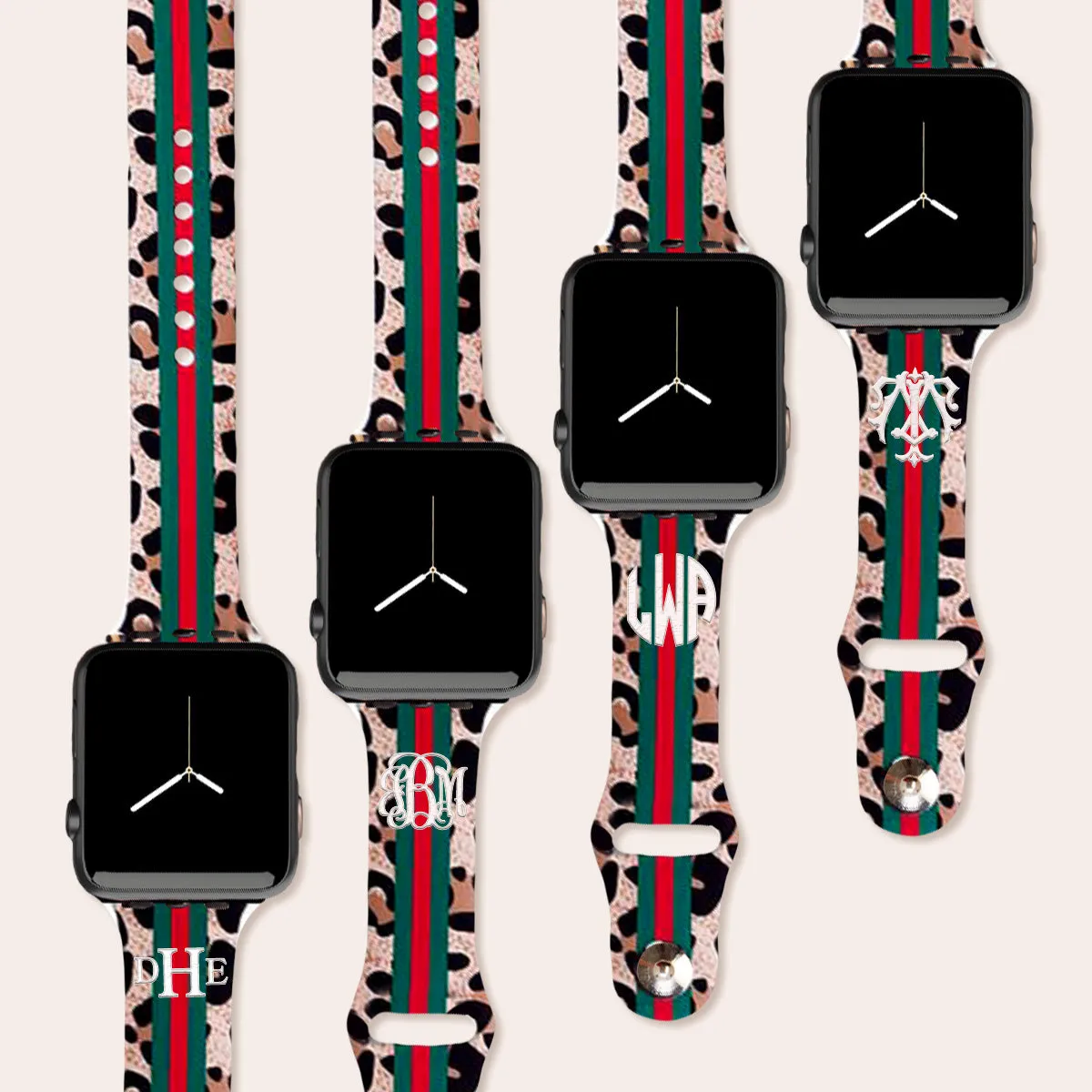 Designer Striper Leopard Watch Bank