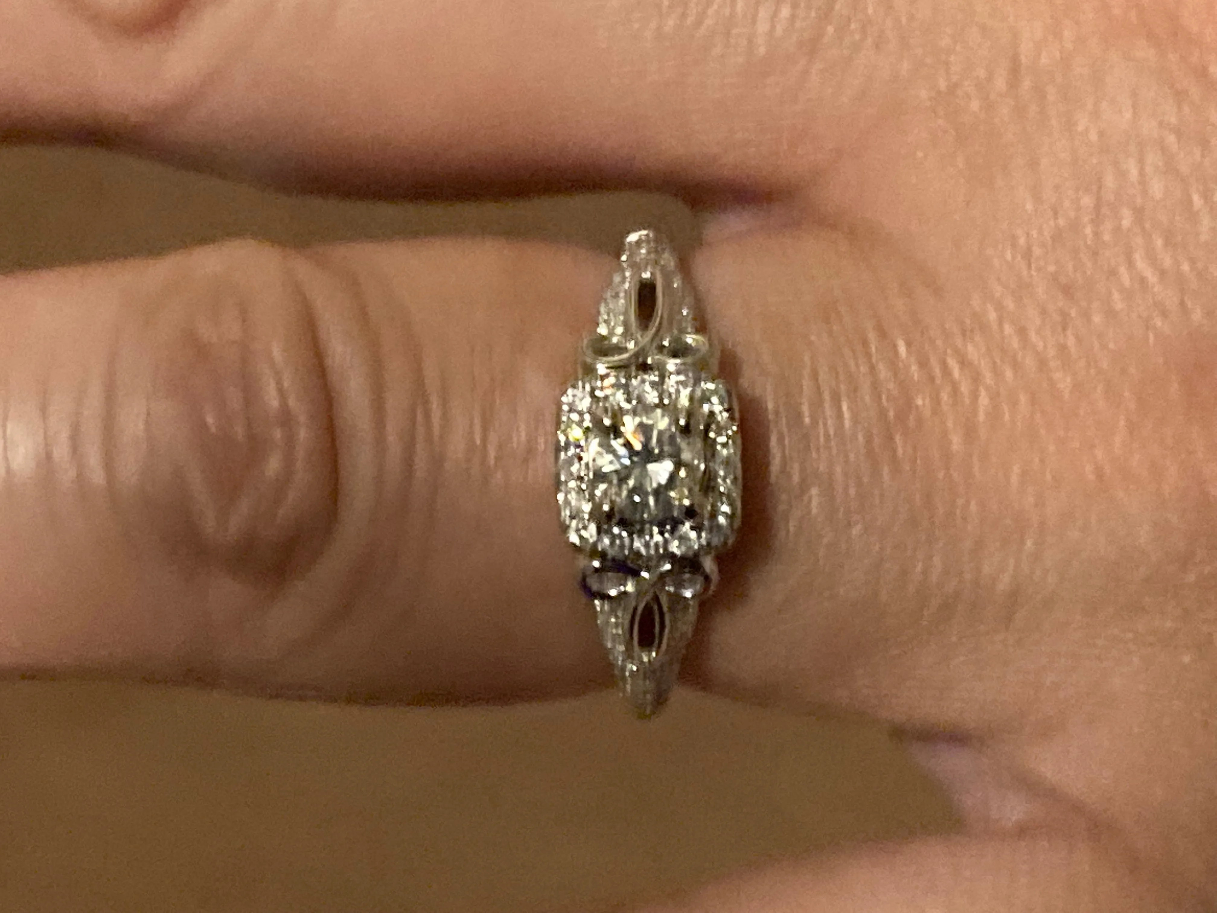 Diamond White Gold Engagement Ring Half Carat