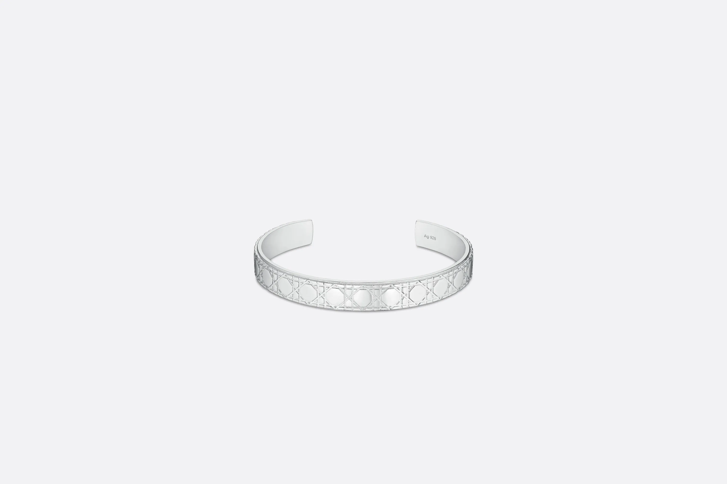 Dior Icons Cannage Bangle • Silver