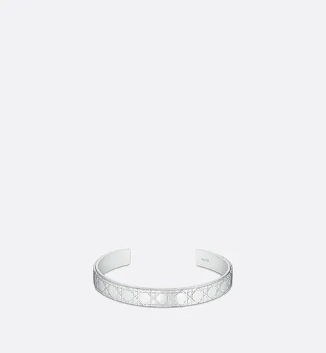 Dior Icons Cannage Bangle • Silver