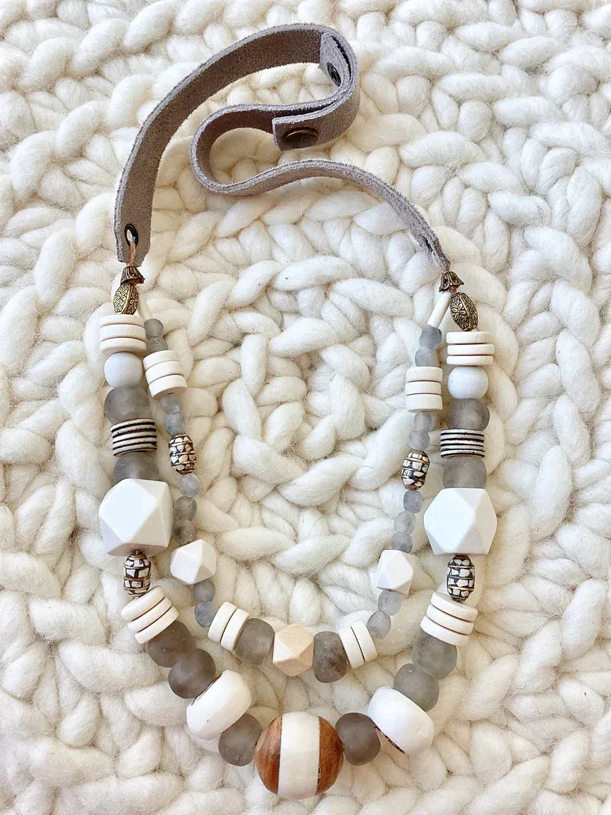 double-layered chunky necklace