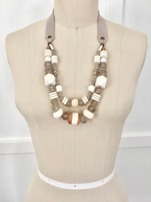 double-layered chunky necklace